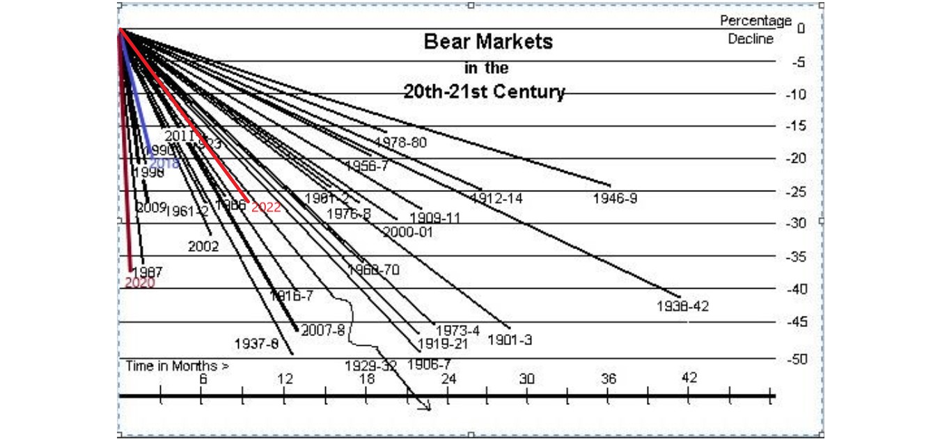 BEAR Markets in the 20th -21st Centuries 1 03 HISTORICAL CHART BEAR MARKETS EDITED
